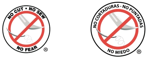 English and Spanish minimally invasive approach badges; not a no-pain or no-risk promise English and Spanish minimally invasive approach badges; not a no-pain or no-risk promise